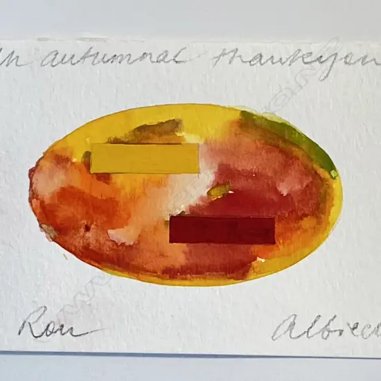 Gretchen Albrecht (1943-) 'An autumnal thankyou to Ron',